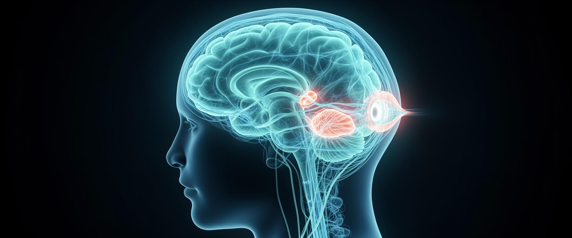 Wetenschappelijke visualisatie van hersenverbindingen bij Brainspotting